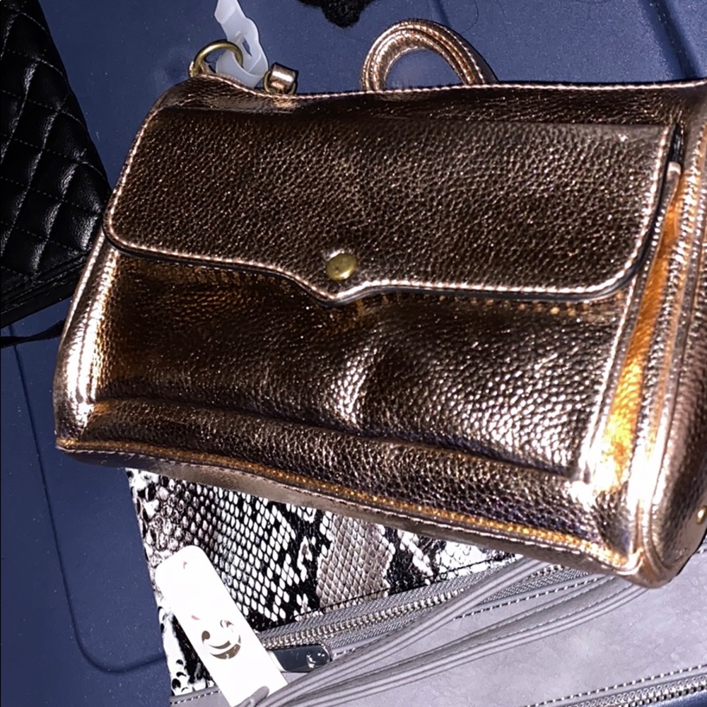 Gold mini purse